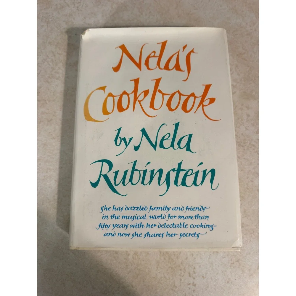 Nela's Cookbook Nela Rubinstein 1983 First Edition Hardcover Alfred A Knopf Book